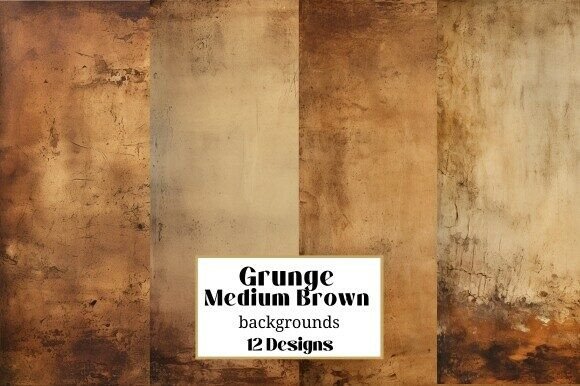 12 Grunge Brown Distressed Backgrounds for Authentic Design