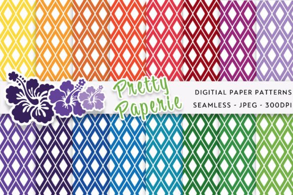 16 Ikat Digital Paper Backgrounds: A Pattern for Every Project
