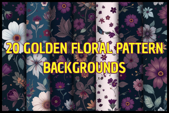 20 Golden Floral Pattern Backgrounds: The Ultimate Design Asset