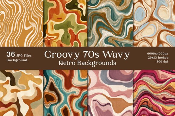 36 Groovy 70s Retro Wavy Backgrounds: A Designer's Guide