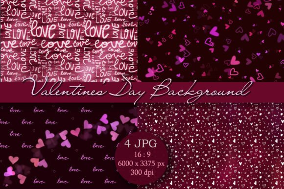 4 Valentine’s Day Backgrounds: Elevate Your Romantic Designs
