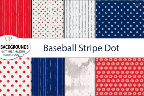 Baseball Stripe Dot Backgrounds: Your Design MVP