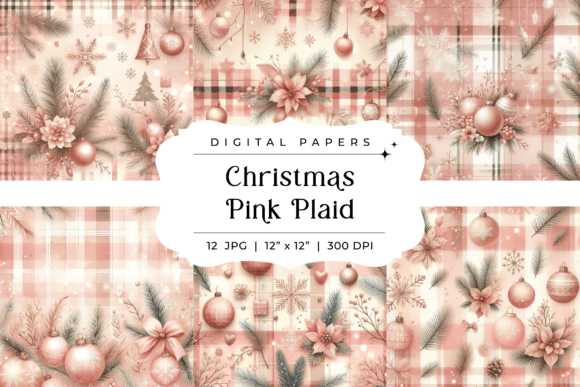Christmas Pink Plaid Backgrounds: A Fresh Take on Winter Charm