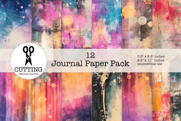 Colorful Junk Journal Backgrounds: Vibrant Textures for Creative Depth