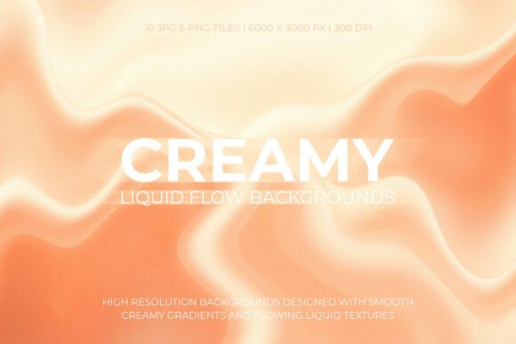 Creamy Liquid Flow Backgrounds: A Soft Visual Foundation