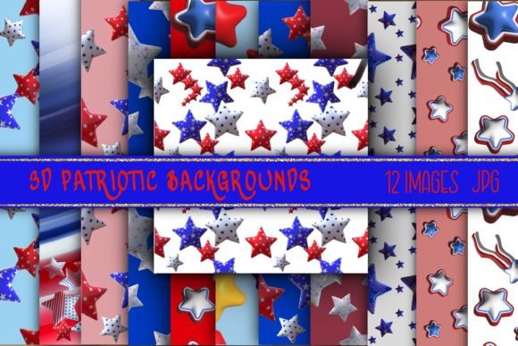 Elevate Independence Day Projects with 3D Patriotic Backgrounds