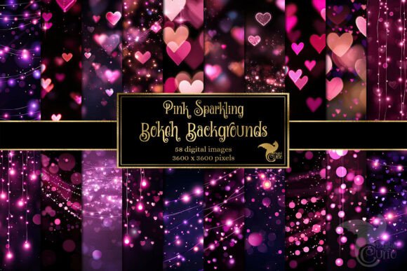 Enchanting Pink Sparkling Bokeh Backgrounds for Dreamy Edits