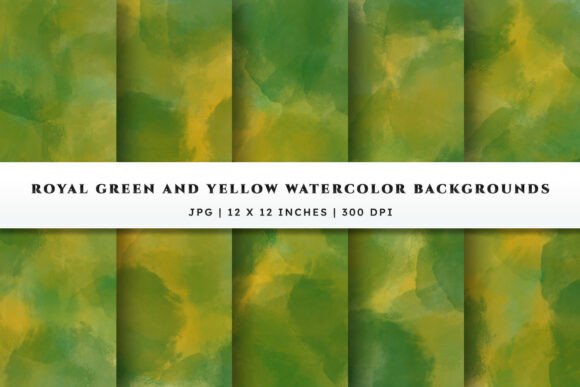Green & Yellow Watercolor Backgrounds: A Vibrant Design Asset