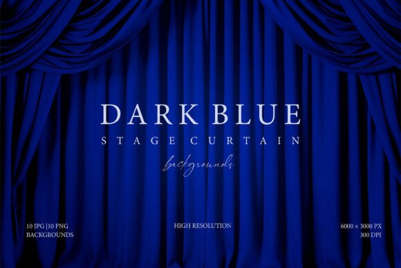 Mastering the Atmosphere with Dark Blue Stage Curtain Backgrounds