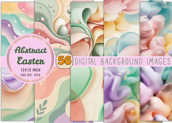 Modern Easter Design: Using Abstract Digital Backgrounds