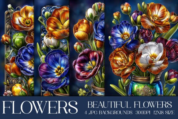 Pretty Luxury Floral Backgrounds: A Design Asset for Every Project