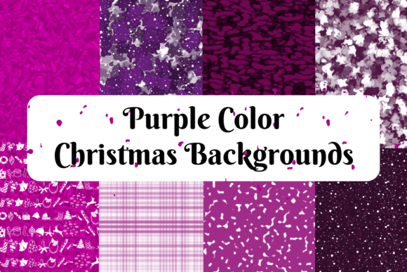 Purple Color Christmas Backgrounds: A Modern Festive Palette