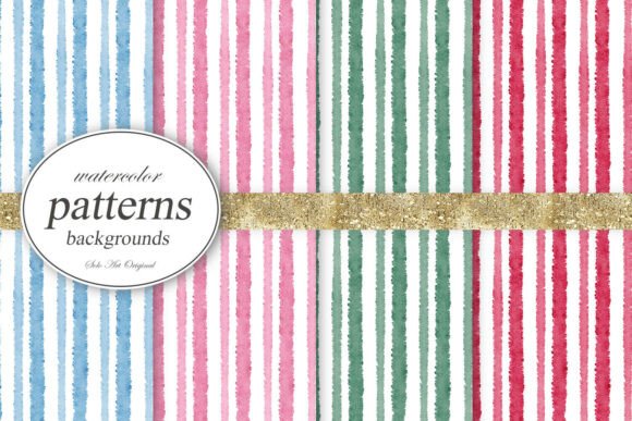 Striped Backgrounds Watercolor Paper: A Versatile Design Asset