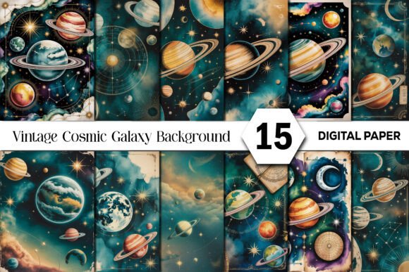 Timeless Charm: Using Vintage Cosmic Galaxy Backgrounds