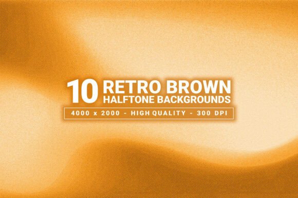 Warm, Vintage Character: Exploring Retro Brown Halftone Backgrounds